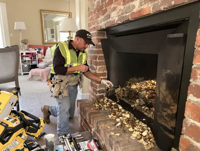 Safe screening installation by Norfolk Chimney Sweep in Norfolk, MA