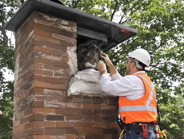 Humane removal of debris and animals by Norfolk Chimney Sweep in Norfolk, MA