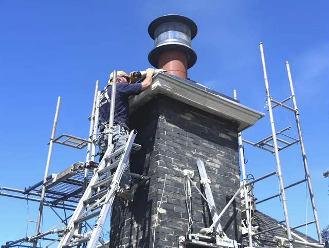 Sturdy chimney crown finished by Norfolk Chimney Sweep in Norfolk, MA