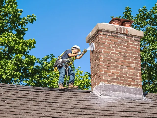 Norfolk Chimney Sweep performing an inspection with advanced tools in Norfolk, MA