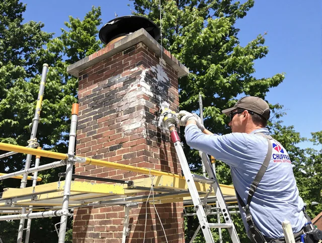 Structural chimney repair by Norfolk Chimney Sweep in Norfolk, MA