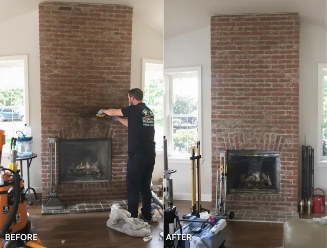 Finished chimney sweeping service by Norfolk Chimney Sweep in Norfolk, MA