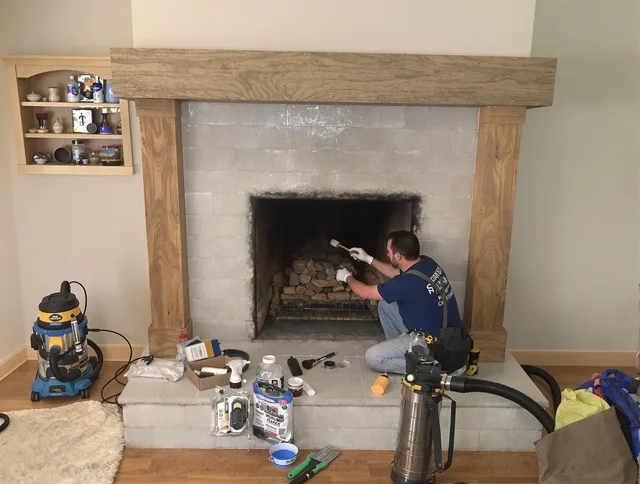 Detailed creosote removal process by Norfolk Chimney Sweep in Norfolk, MA