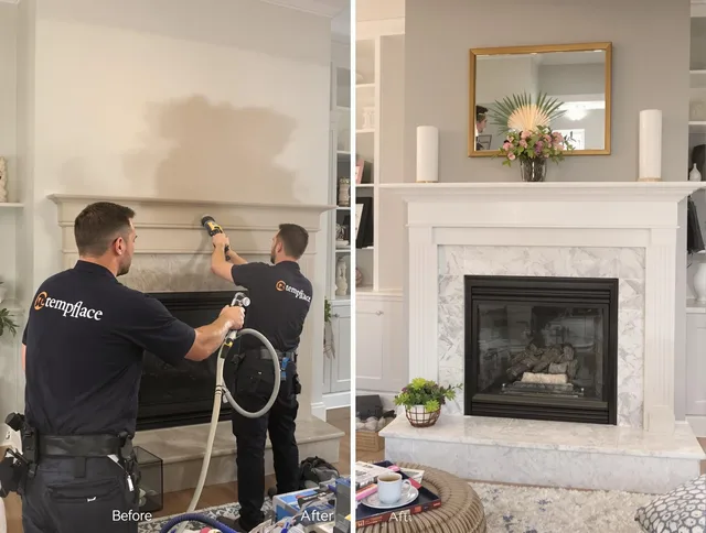 Professional soot removal by Norfolk Chimney Sweep team in Norfolk, MA